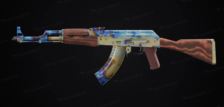 Seed 661, float 0.10. Blue across the top of the gun. Render: SkinWeb 3D viewer